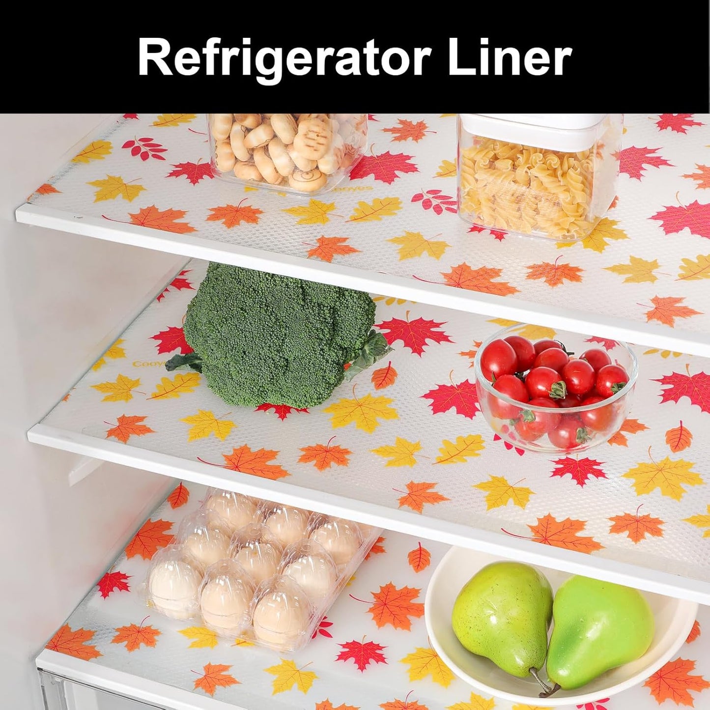 Cooyes Shelf Paper for Kitchen Cabinets Non Adhesive, Waterproof & Oil-Proof Kitchen Drawer Liner for Refrigerator Drawer Fridge Cupboard, (23.6 Inch W x 236 Inch L, Pumpkin Orange)