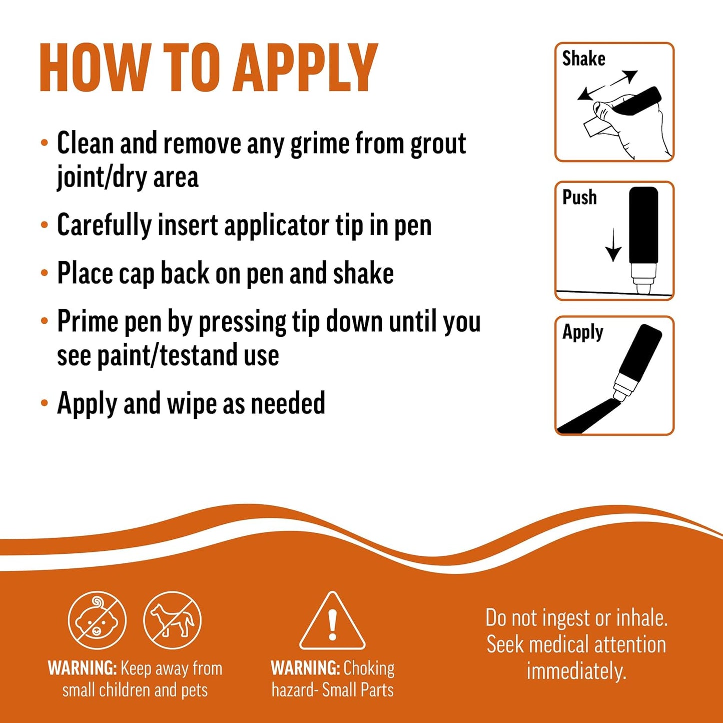 Grout Pen Light Beige – Tile Grout Colorant & Sealer Pen for Bathroom, Kitchen & Shower – Water-Based, Low Odor, Quick Dry, Easy DIY Grout Repair & Touch Ups