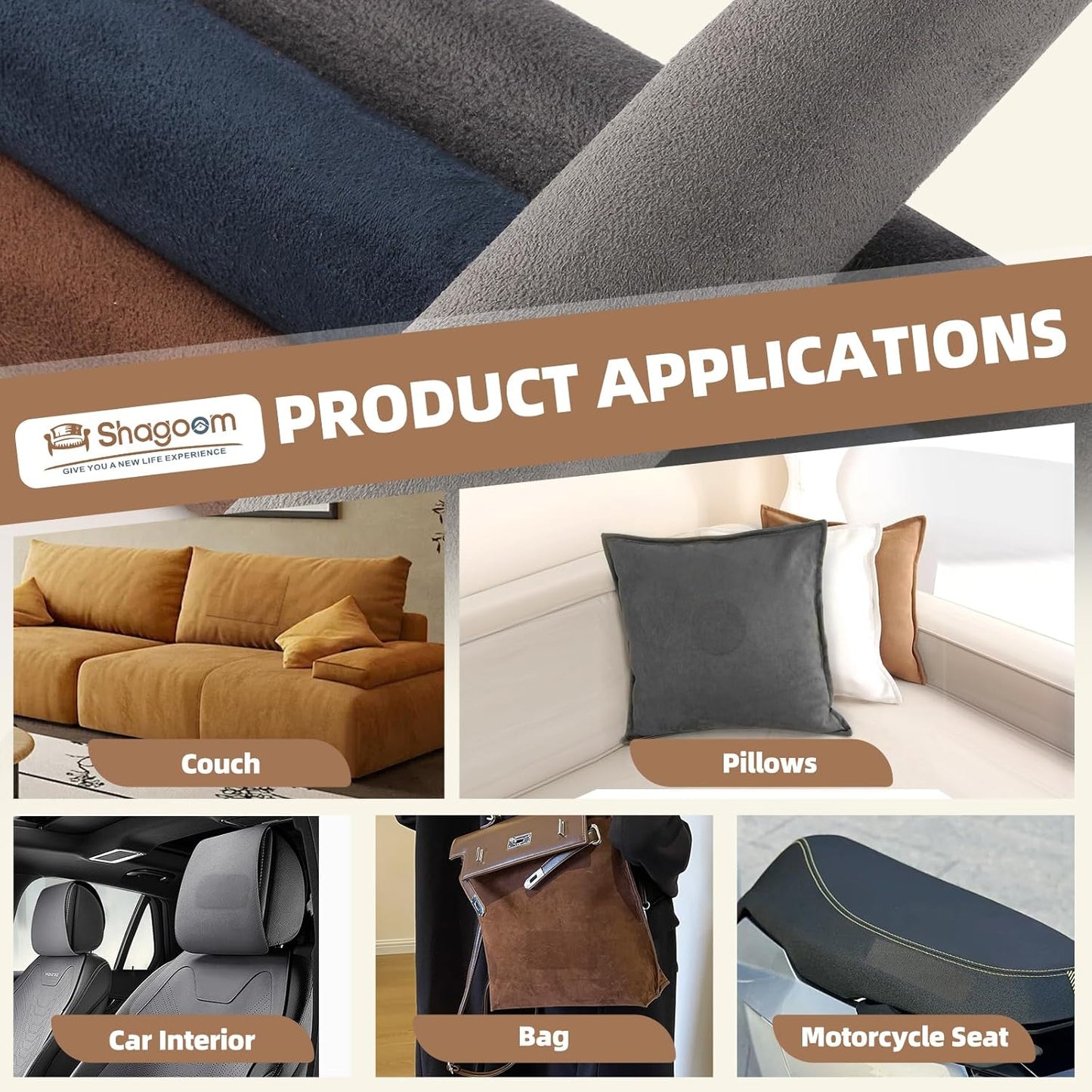 Suede Repair Patch, 35X79 Inch Fabric Large Repair Tape, Self-Adhesive Patches for Furniture, Sofa, Car Interior, Shoes, Hand Bag, Clothing (Beige, 35X79 Inch)