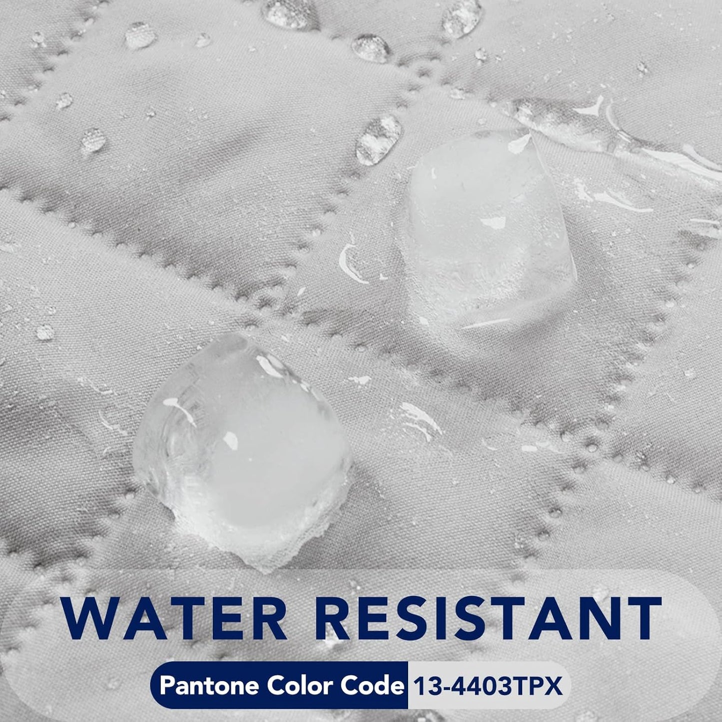 PureFit Reversible Quilted Sofa Cover, Water Resistant Slipcover Furniture Protector, Washable Couch Cover with Non Slip and Elastic Straps for Kids, Dogs (Oversized Recliner, Light Gray/Ivory)