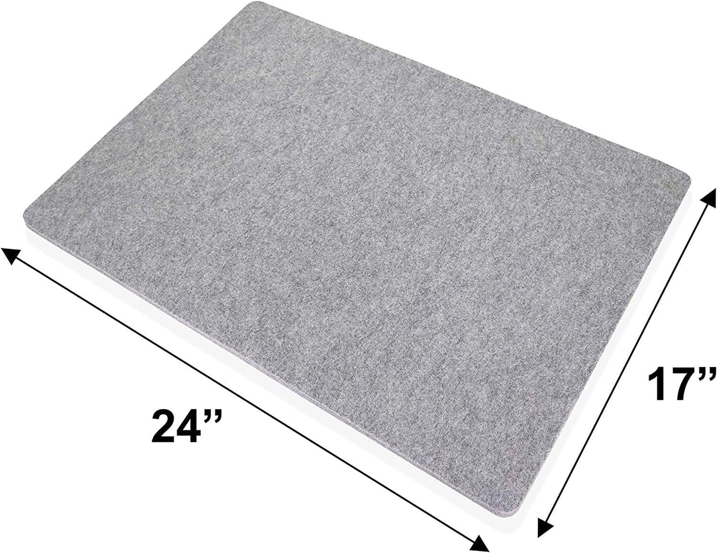 Wool Pressing Mat Set (Deluxe 2 Pack) Includes 24 x17 and 10 x 10 mats with Quilting Supplies in Pouch, 100% Pure New Zealand Wool, 2 Wool Pressing Mats Comes with Large Size & Portable Size (2 Mats)