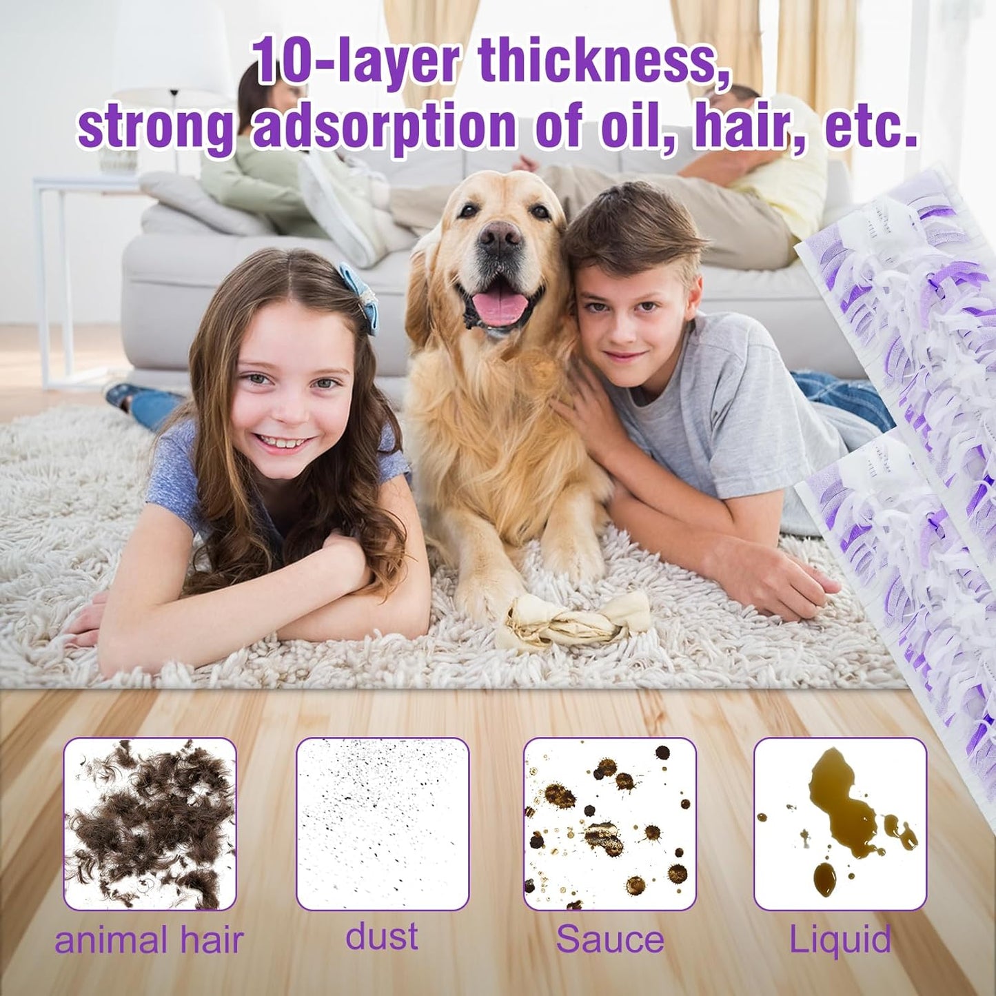 20 Pack Power Mop Refills Pad Compatible with Swiffer Power Mop Multi-Surface &Wood Mopping Pad Refills, Disposable Spray Wet Mopping Pad Replacement for Floor Cleaning