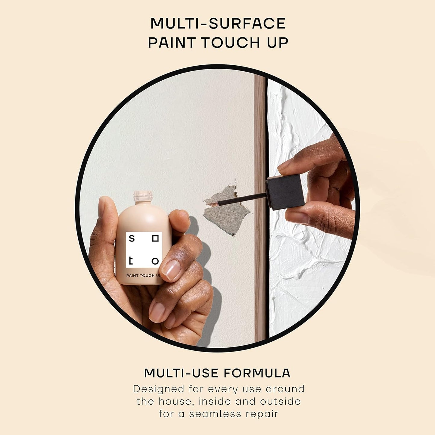 soto Off-White Paint Touch Up, Multi-Surface, Matte Finish (No. 08 Artisan White) - 1.5 Ounces/45 Milliliters of Scratch Repair for Furniture, Walls, Cabinets, Trim, Doors, Indoor/Outdoor