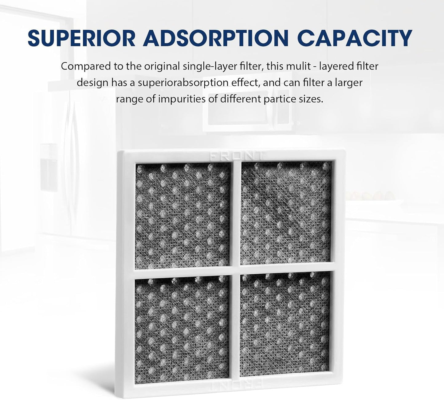 MARRIOTTO LT120F Refrigerator Air Filter Replacement for LG LT120F, Kenmore Elite 469918, 9918, ADQ73334008, ADQ73214402, ADQ73214404, 3 Pack