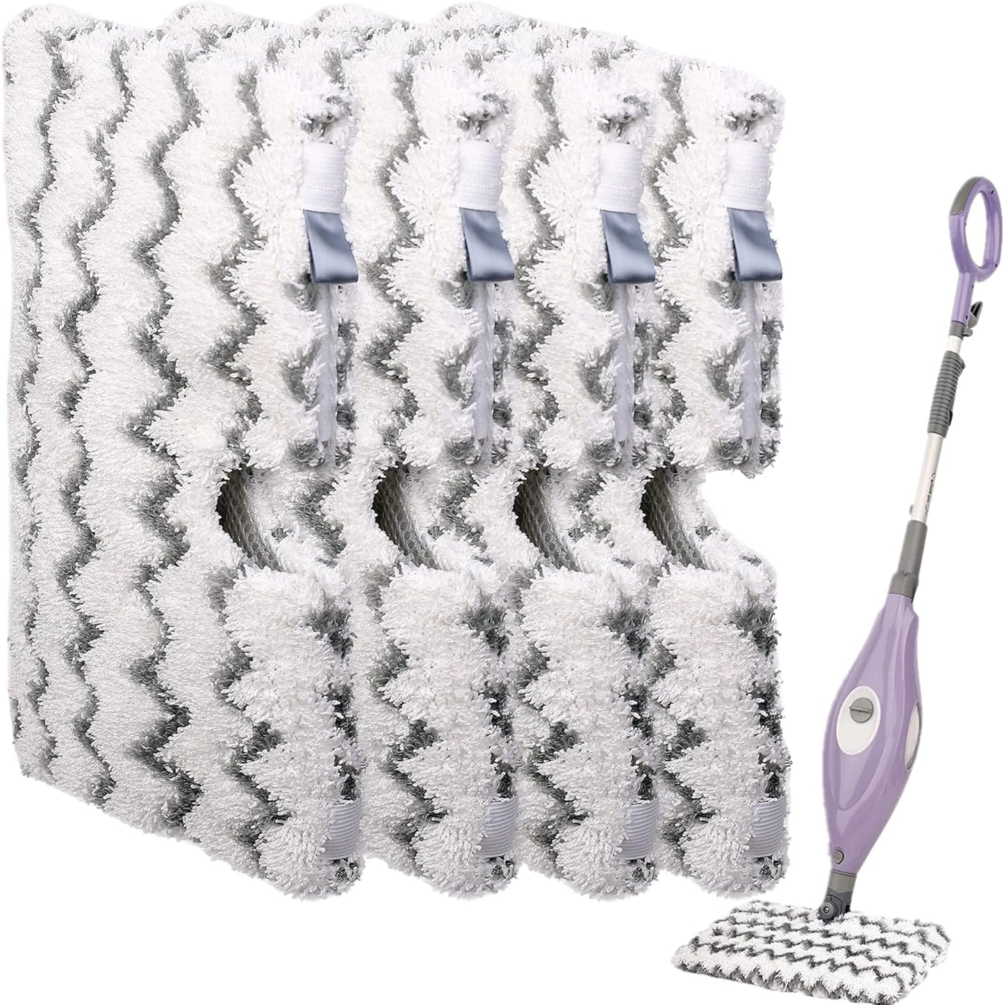 F Flammi Heavy-Duty Steam Mop Replacement Pad for Shark Steam Pocket Mop S3501 S3601 S2901 S2902 S3550 S3801 S3901 SE450 S3601D S3901D for All Hard Floors Soft Scrub Mop Pad for Shark