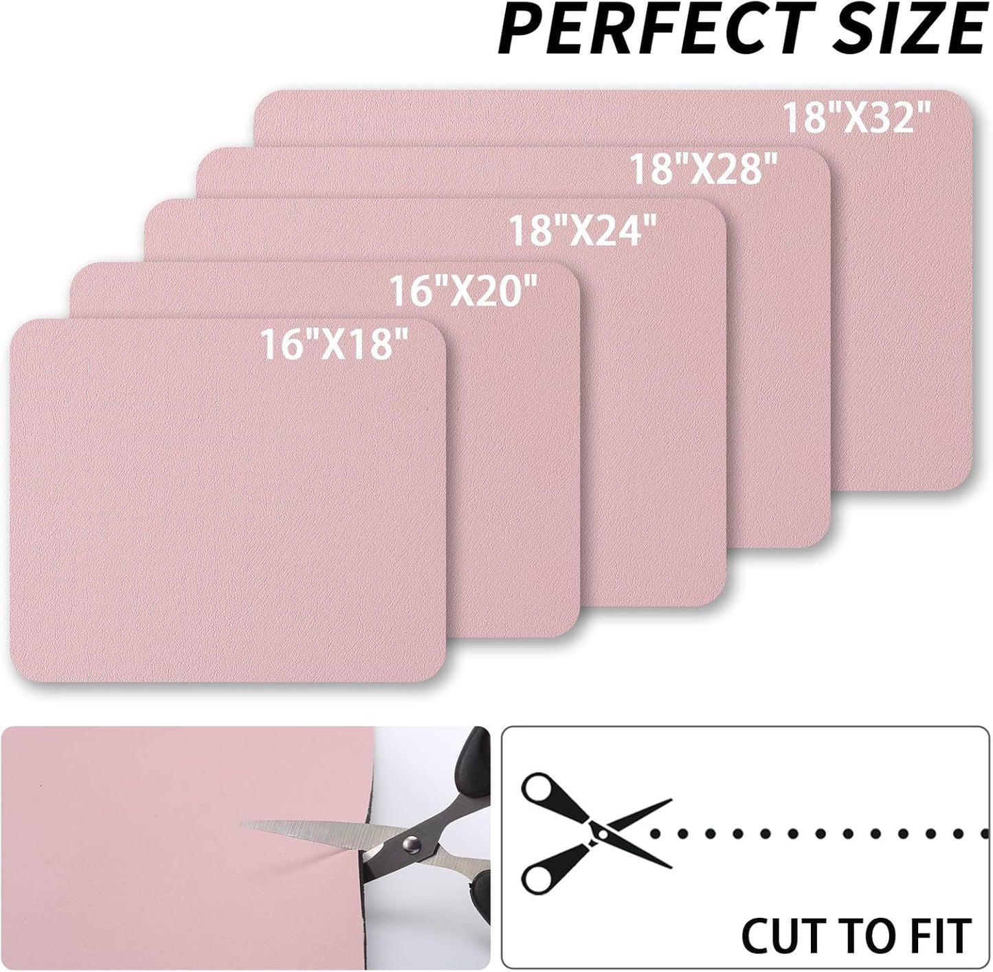 Dish Drying Mat for Kitchen Counter, Heat Resistant Drainer Mats with Non-slip Rubber Backed, Hide Stain Kitchen Super Absorbent Draining Mat, Easy to Clean Dish Rack Pad, Pink 16"x20"