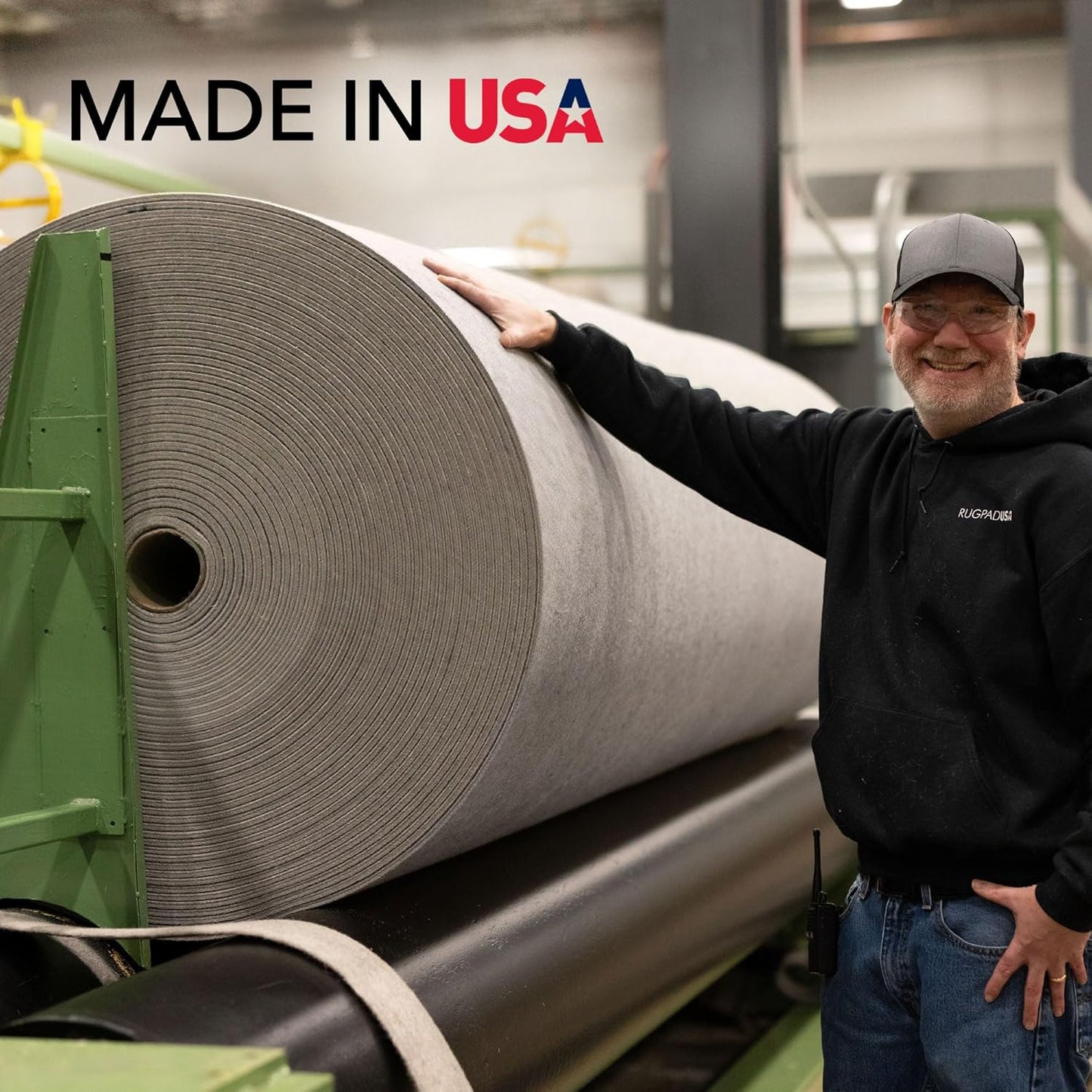 RUGPADUSA - Eco-Plush - 8' Round - 3/8" Thick - 100% Felt - Extra Cushioned Rug Pad - Available in 3 Thicknesses, Many Custom Sizes