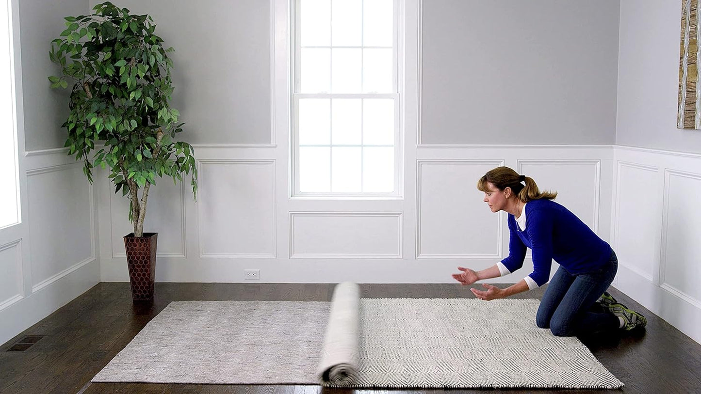 RUGPADUSA - Dual Surface - 2'x6' - 1/8" Thick - Felt + Rubber - Non-Slip Backing Rug Pad - Adds Low-Profile Comfort and Protection