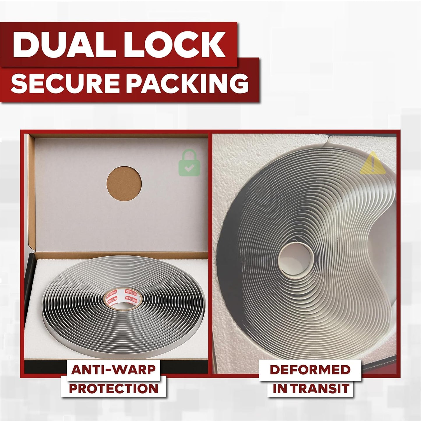 XFasten Butyl Tape Black, 1/2 in x 30 ft x 1/8 in – Easy-to-Work-with Automotive Butyl Sealant Tape, Mess-Free Rubber Caulk for RV, EPDM Putty for Window, Headlight, Roof, Windshield, and Car Doors