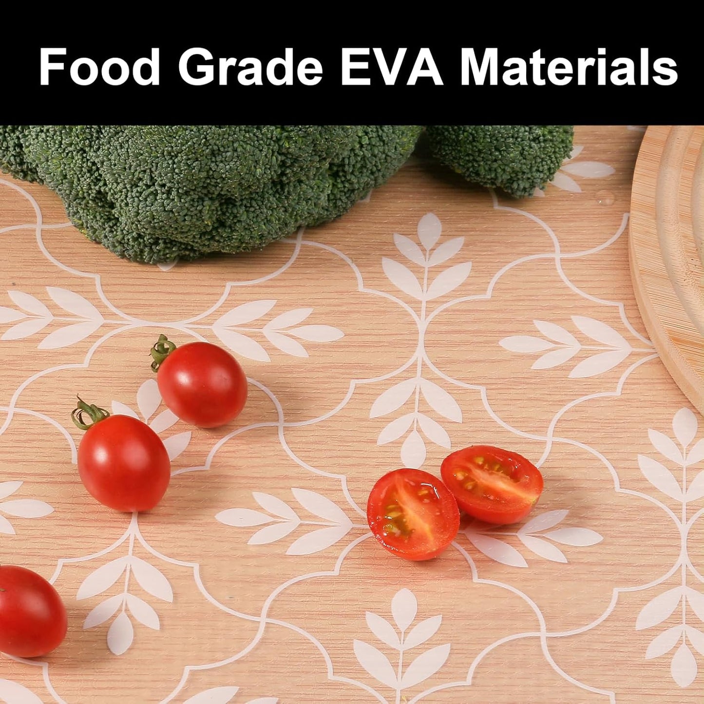 Cooyes Shelf and Drawer Liners for Kitchen Cabinets, Non Adhesive Cabinet Liner, EVA Waterproof Durable Non-Slip Drawer Mats for Shelves, Refrigerator, Storage, Desks