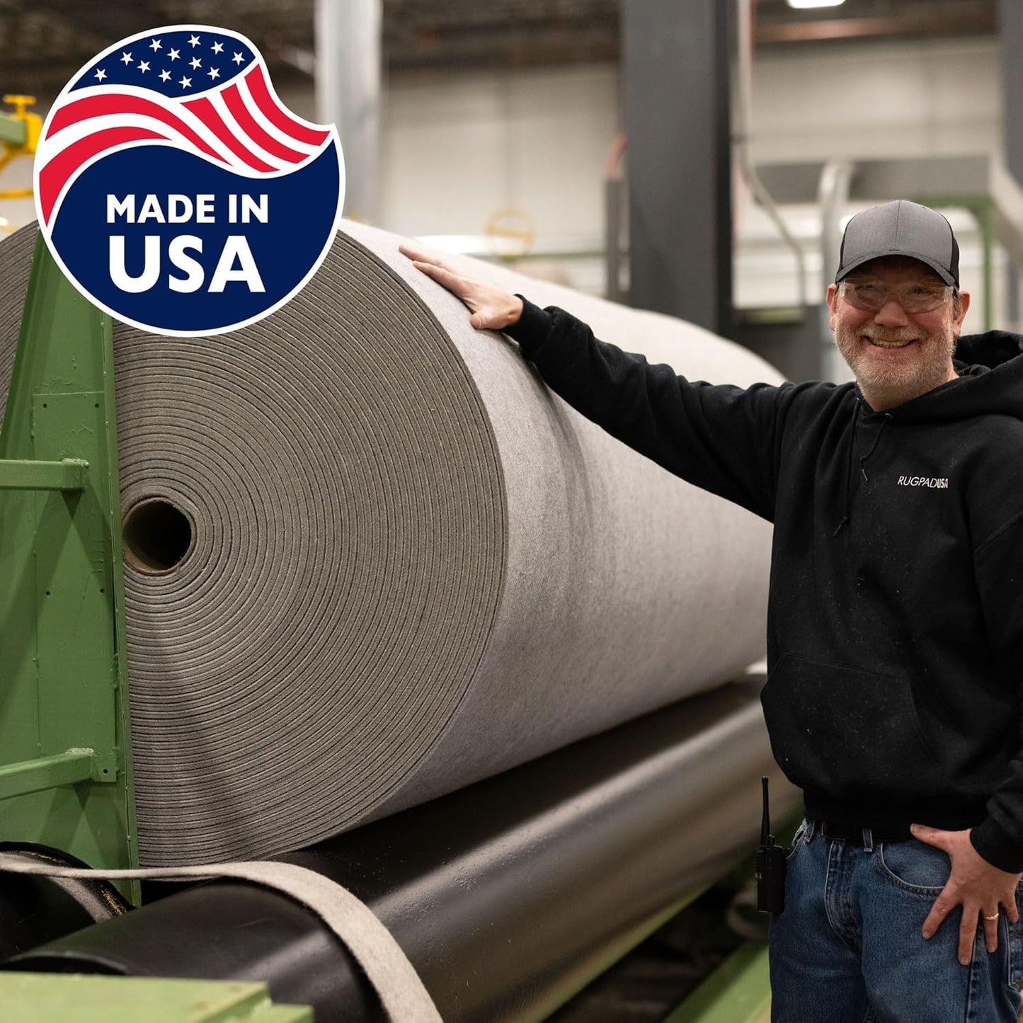 RUGPADUSA - Eco-Plush - 7'10" x 9'10" - 3/8" Thick - 100% Felt - Extra Cushioned Rug Pad - Available in 3 Thicknesses, Many Custom Sizes