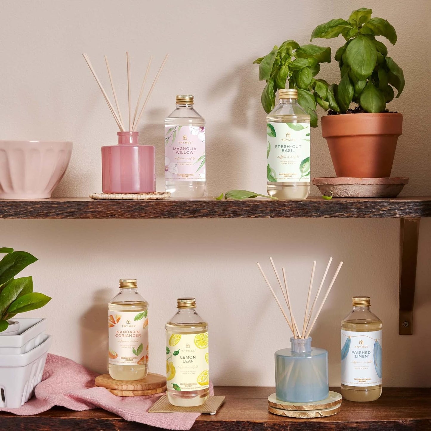 Thymes Reed Diffuser Oil - Magnolia Willow - 7.75 Fl Oz