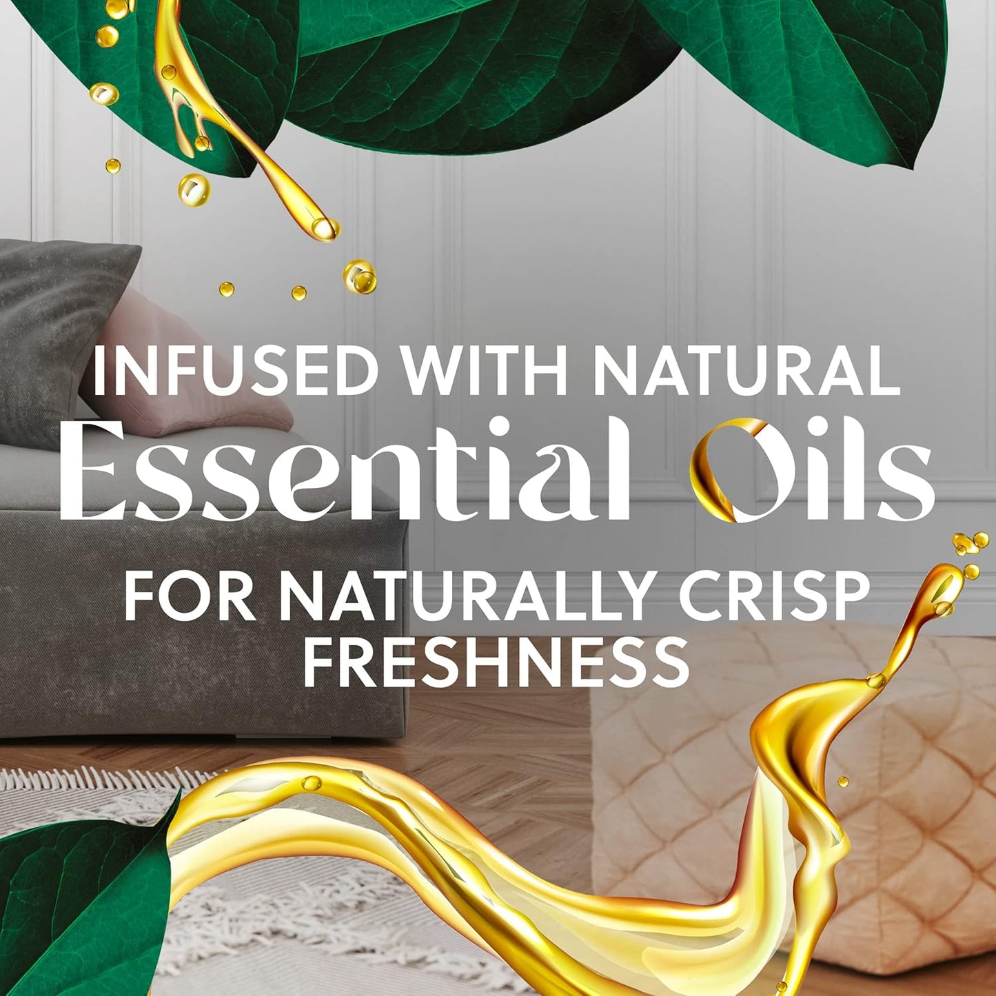 Air Wick Plug in Scented Oil Refill, 10ct, Fresh Linen, Air Freshener, Essential Oils, Eco Friendly Pack (Pack of 2)