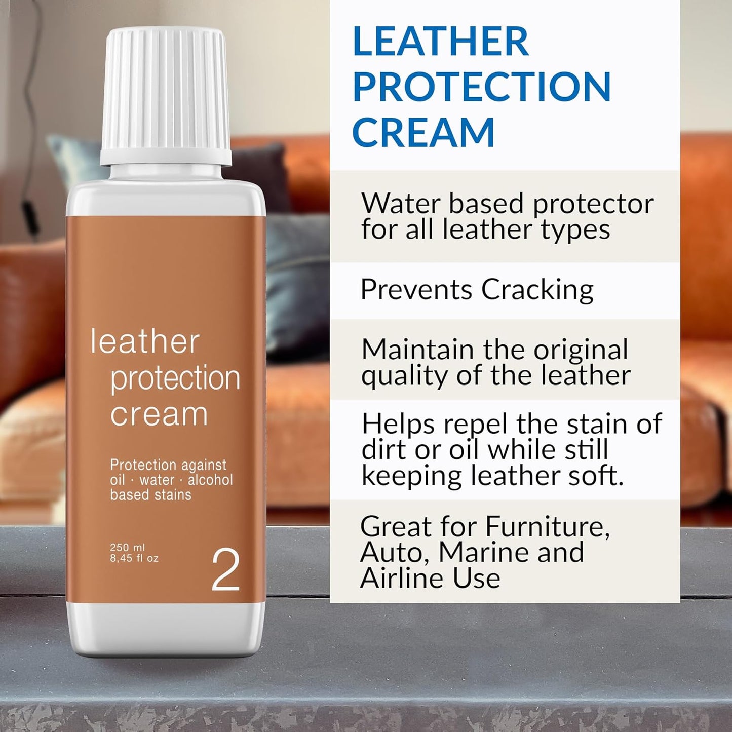 Leather Master Leather Care Kit | Leather Cleaner and Conditioner Kit | Cleans & Restores Car Seats, Furniture, Purses, Jackets | Includes Leather Cleaner, Leather Conditioner, Sponge & Wipes
