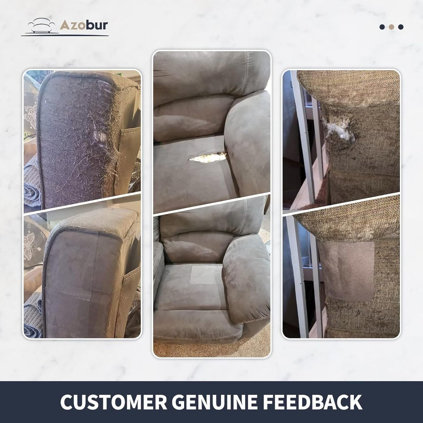 Azobur Velvet Patch,Self-Adhesive Rectangular Flannel Fabric Patch,Multicolor Available Anti Scratch Velvet 8X11 Inch Peel and Stick for Sofas, Automotive Interior, Handbags,and Pillow (Orange)