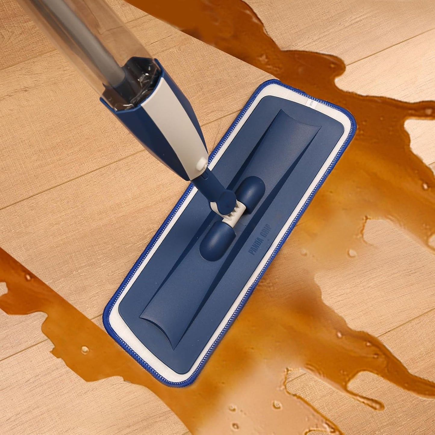 16.5 inch Mop Pads Refills, 3 Pack Microfiber Reusable Replacement Flat Replacements Heads for Wet Dry Floor Cleaning, Blue Cloth