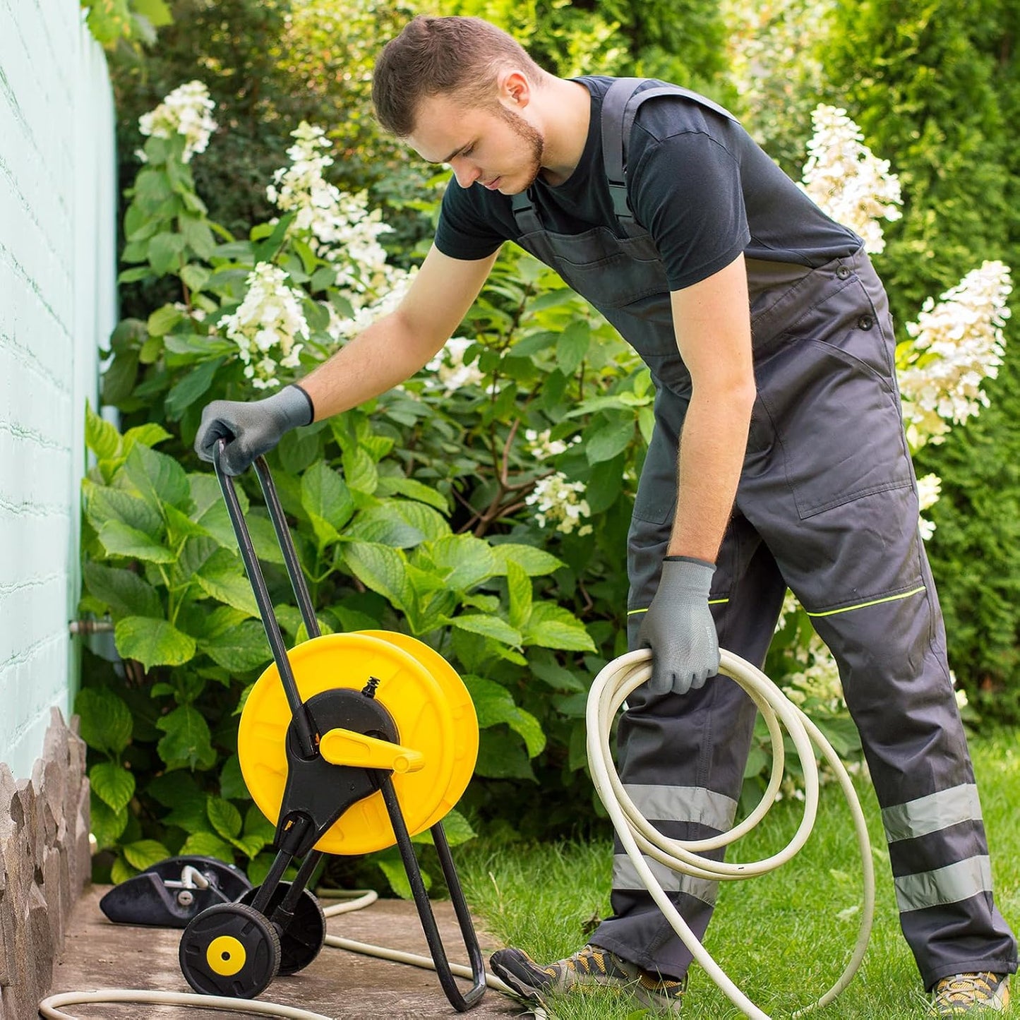 Kebada W1 Work Gloves for Men and Women,12 Pairs Touchscreen Working Gloves with Grip, PU Coating on Palm & Fingers,Gray Small