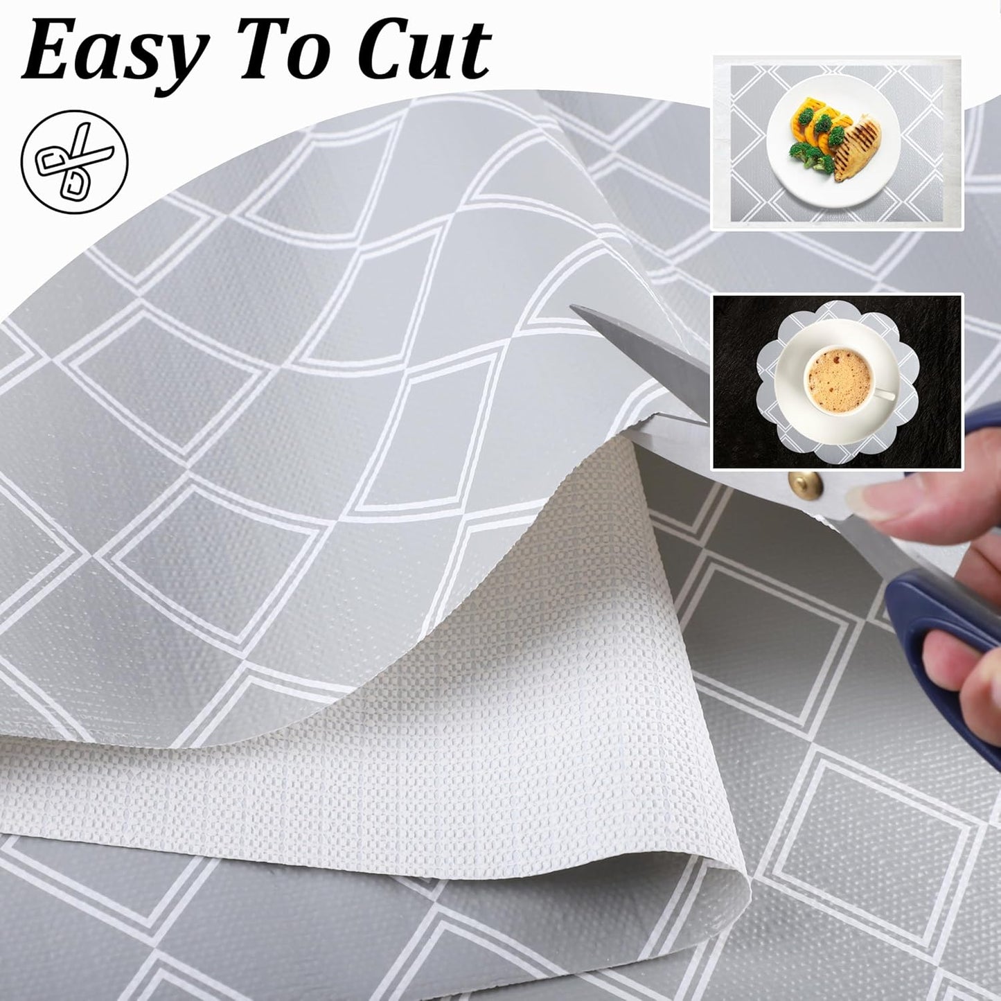 Kitchen Cabinet Liner Waterproof 24 Inch X 20 FT Drawer Liners for Kitchen Cabinets No Slip Shelf Liners Non Adhesive Dresser Drawer Liner Grip Closet Shelf Liners for Bathroom Fridge Cupboard Pantry