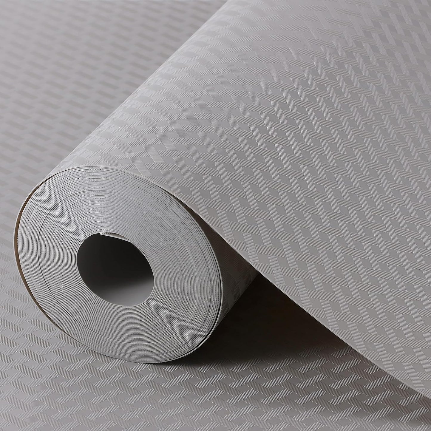 Light Gray Shelf Liners for Kitchen Cabinets Refrigerator Liners Waterproof & Oil-Proof Kitchen Cupboard Liner Drawer Mats EVA Material Non Adhesive Fridge Liner 17.5 x 236.2 Inches x 2 Rolls