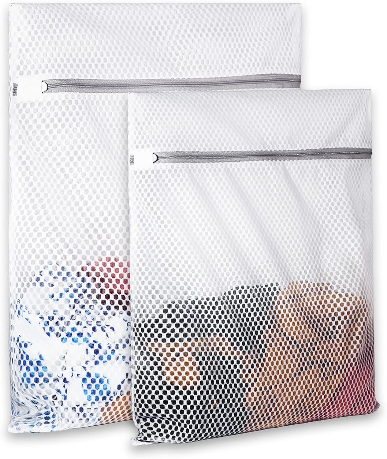 Delicates Laundry Bag - 2 Pack Durable Honeycomb Mesh Lingerie Wash Bag