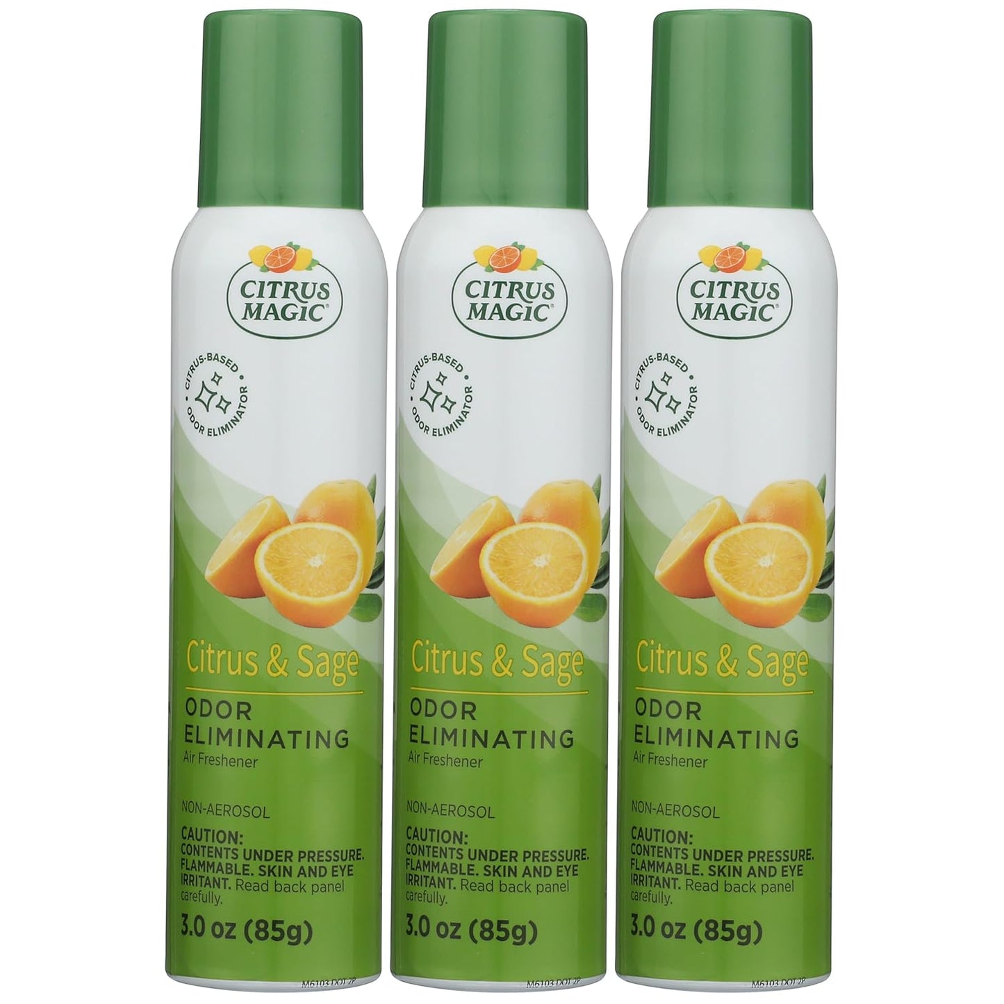 Citrus Magic Odor Eliminating Air Freshener Spray, Citrus and Sage, 3-Ounce, Pack of 3