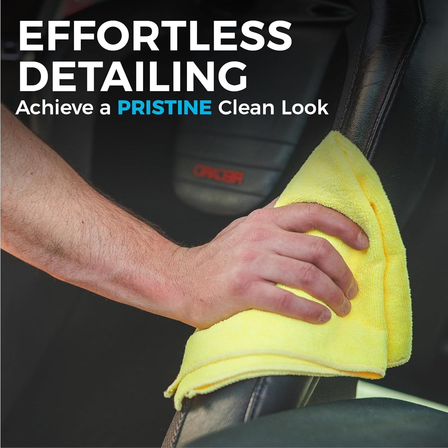 The Rag Company - All-Purpose Microfiber Terry Cleaning Towels - Commercial Grade, Highly Absorbent, Lint-Free, Streak-Free, Kitchens, Bathrooms, Offices, 300gsm, 14in x 14in, Midnight (12-Pack)