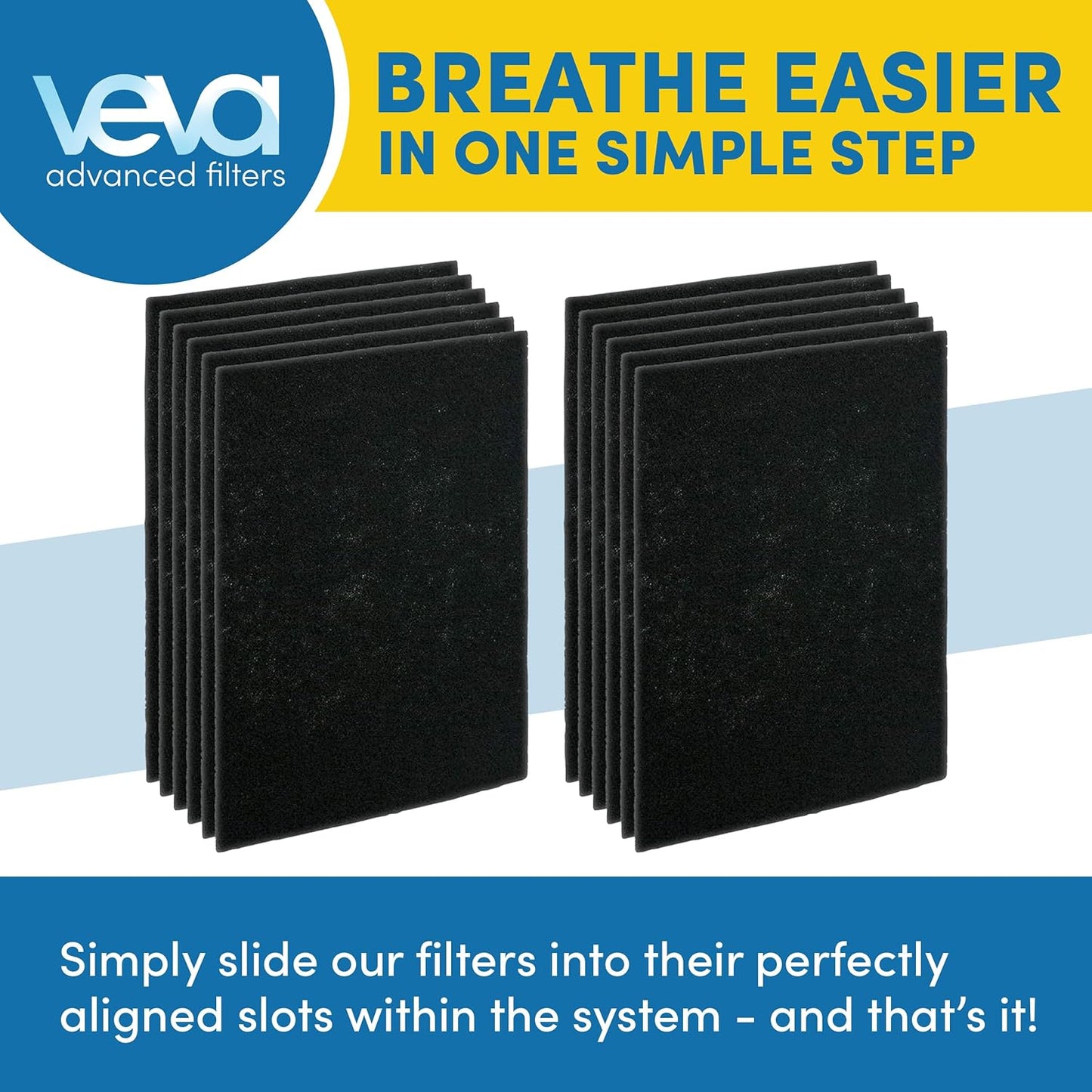 HPA200 Pre-Filters Replacement for Honeywell Air Purifier - 12 Pack - HRF-A200 Filter A Compatible w/ HPA200, 202, 204, 250 and HPA5200