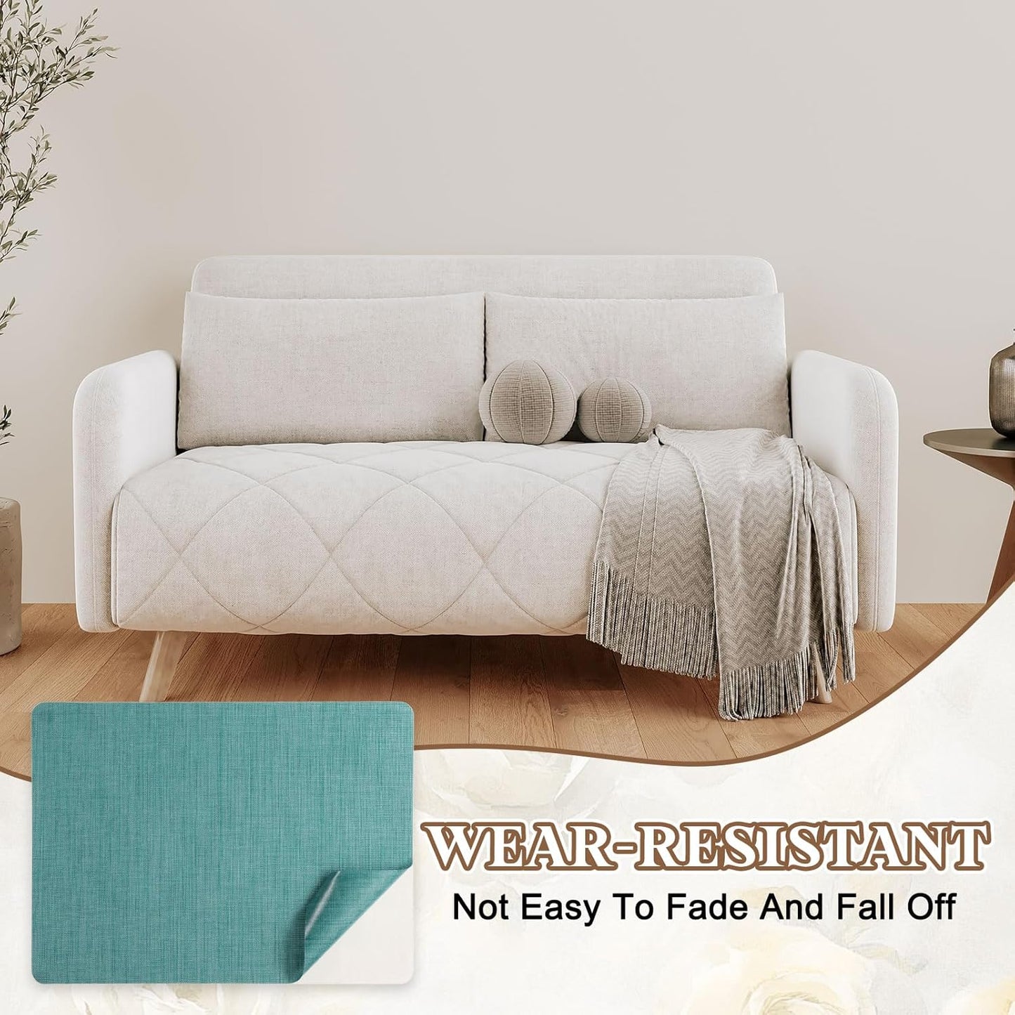 PATIKIL Linen Repair Patch, 8 x 11 Inch Self-Adhesive Linen Fabric Repair Patches for Sofa Couch Clothes Handbag Tents Car Seats Furniture, Sky Blue