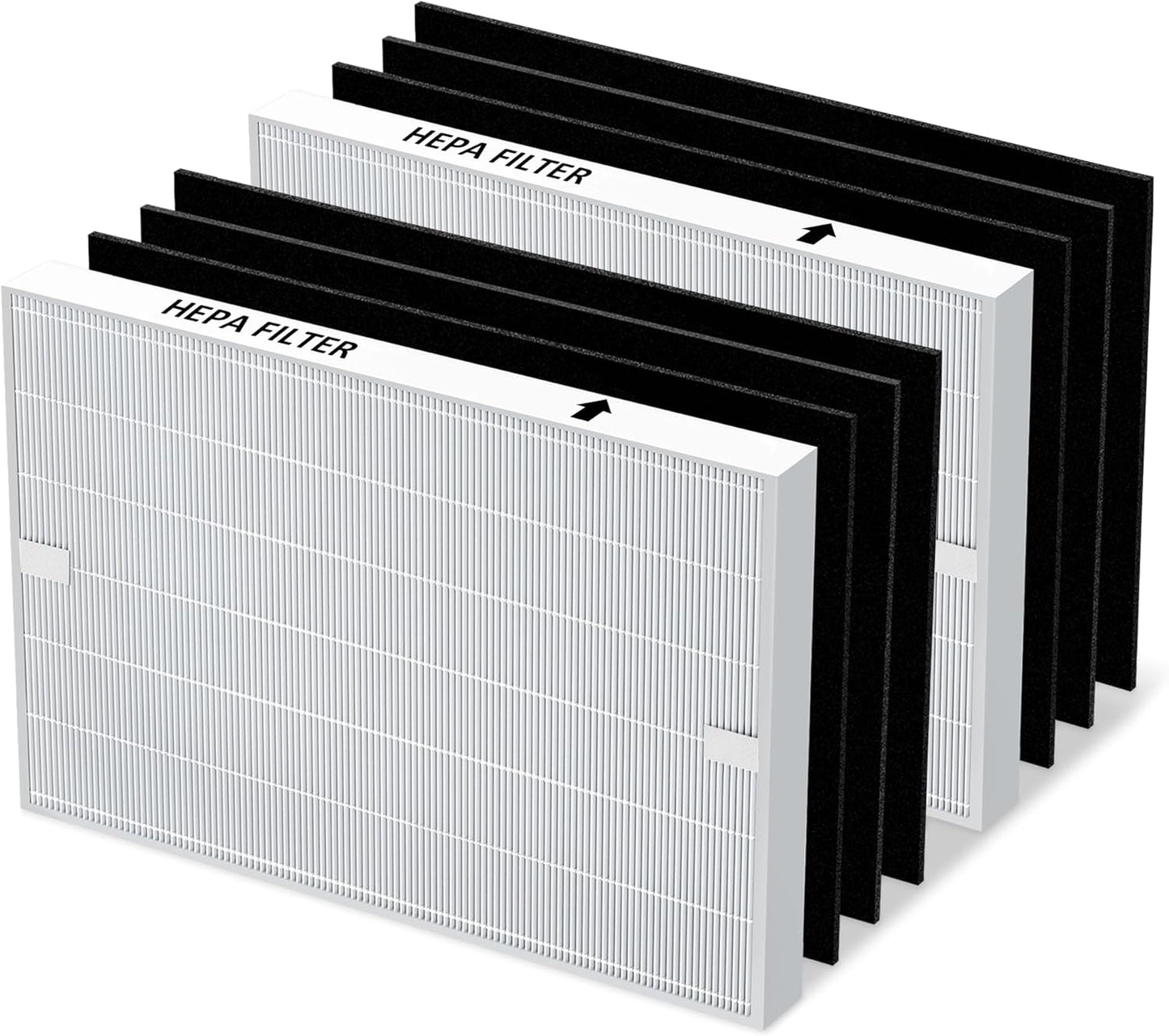 AP-1512HH Filter Replacement for Coway Airmega AP-1512HH and Airmega 200M Air Purifiers, 2 HEPA and 6 Carbon Filters Set, Compared to Part # 3304899