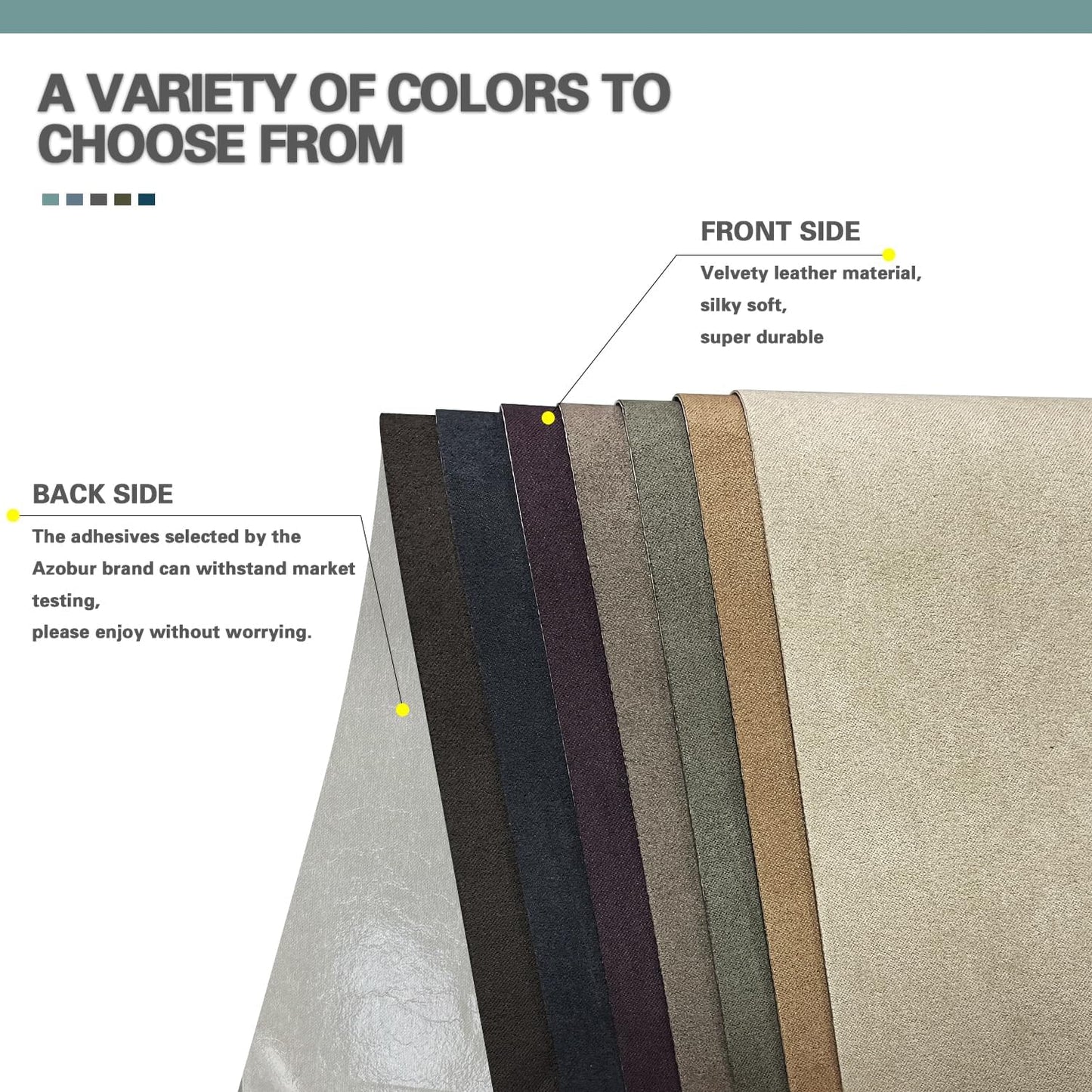 Velvet Repair Patch, Self-Adhesive Flannel Fabric Patch, Multi Colors, Microfiber Patch，Can be Used to Patch Sofas, Car Seats, Handbags, Jacket Holes and Tears (Grayish White)