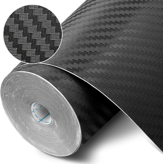 Self-Adhesive Shelf Liner Kitchen Liner, Waterproof Backed Paper Easy Peel and Stick Contact Liner Without Residue for Decor Your Desk Surface, Kitchen Countertops (Black, 11.8 x 59 inches)