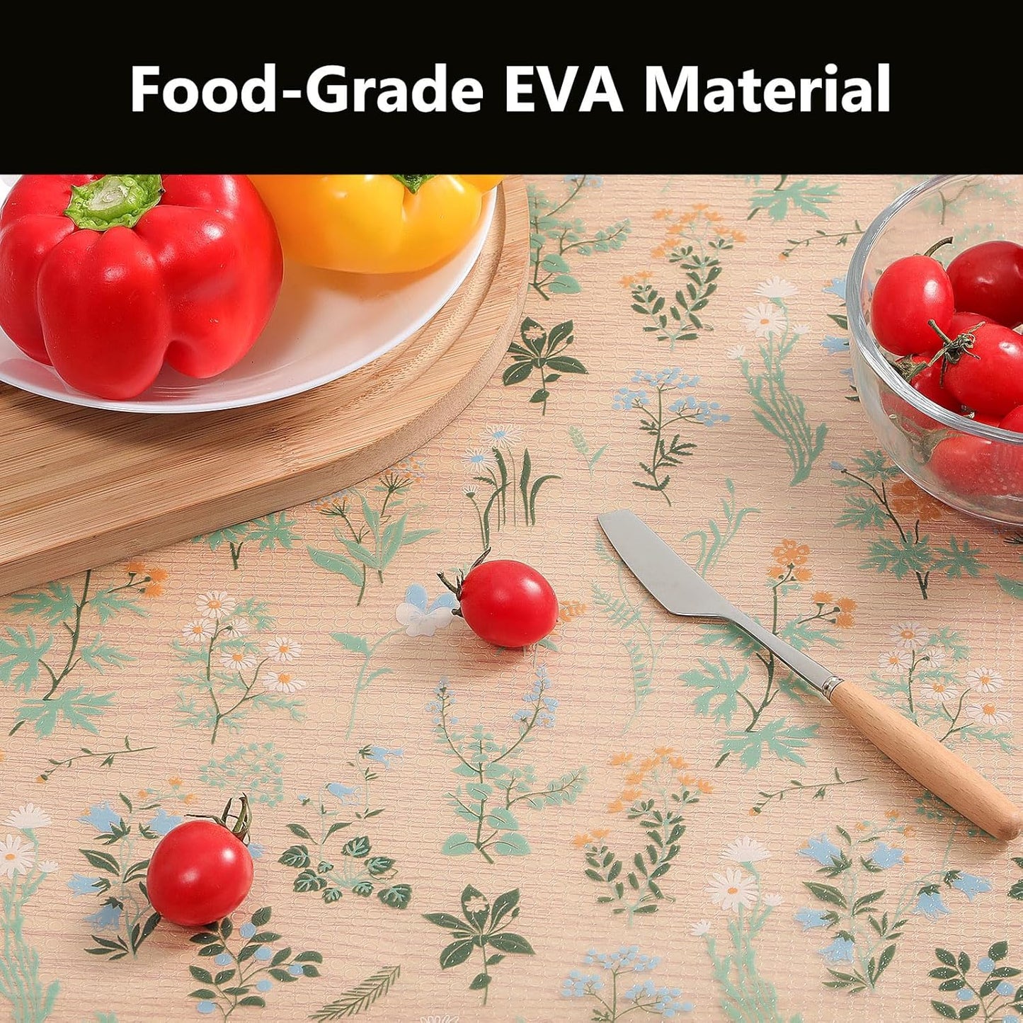 INNOLITES Shelf Liners for Kitchen Cabinets – Drawer Liner Waterproof & Oil-Proof, Non-Adhesive EVA Mat – Durable & Washable – for Shelves, Cupboard, Dresser 23.6" x 236"