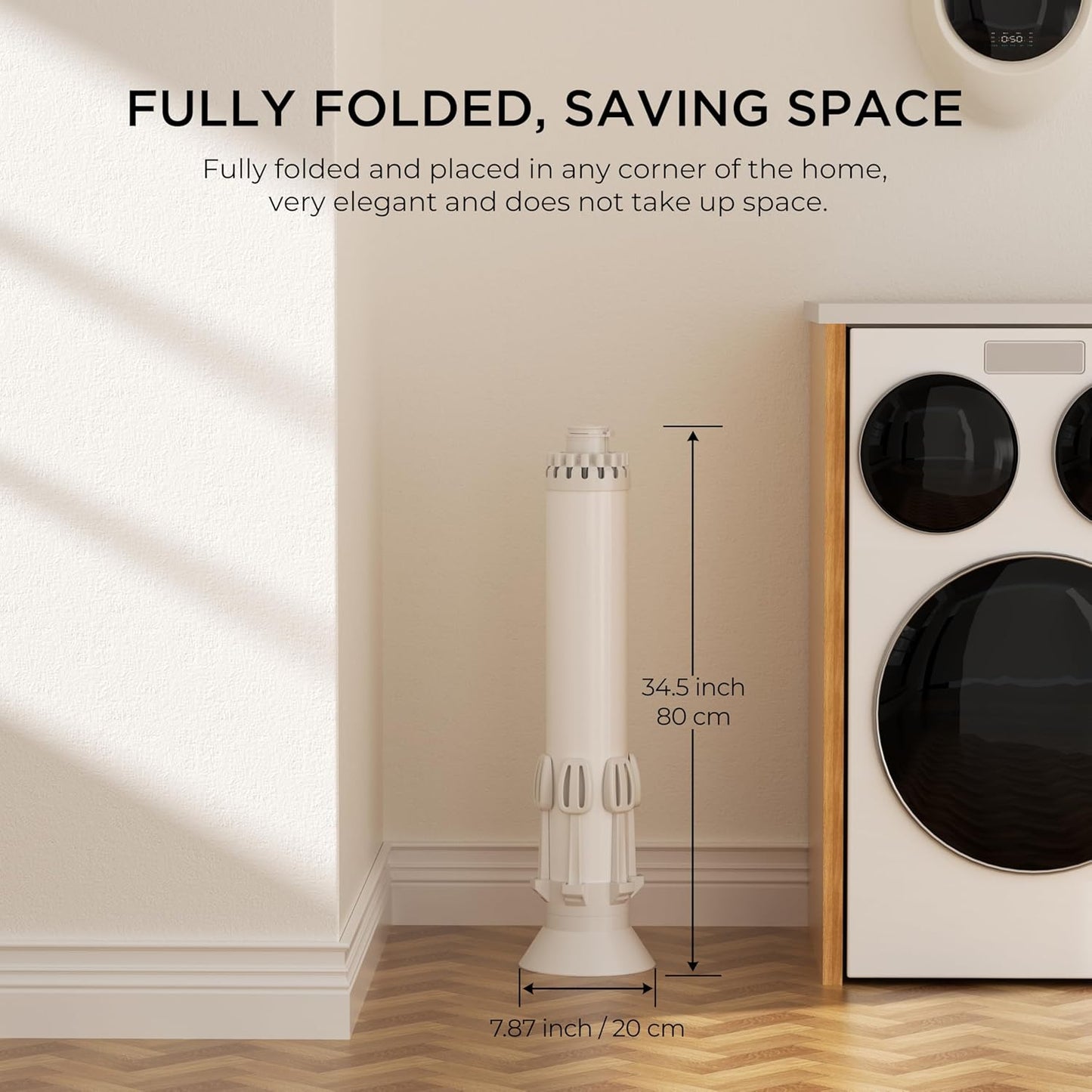 Clothes Drying Rack, 4-Legged Portable Drying Rack Clothing with 20 Clips, Shoe Dryer Rack, Outdoor Foldable Laundry Drying Racks with 4 Pulleys, Aluminum Hanging Dry Rack