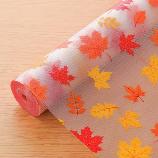 Cooyes Shelf Paper for Kitchen Cabinets Non Adhesive, Waterproof & Oil-Proof Kitchen Drawer Liner for Refrigerator Drawer Fridge Cupboard (11.8 Inch W x 236 Inch L, Pumpkin Orange)