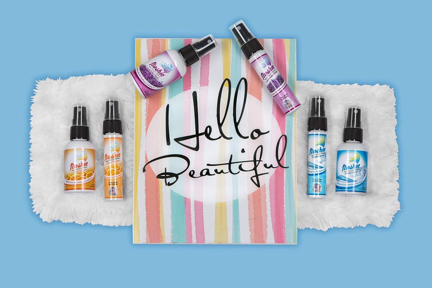 Flushie Pre-Toilet Spray for Poop Travel Size Toiletries Bathroom Spray for Poop Spray for Toilet Deodorizer Traveling Essentials Poop deodorizer Poop Odor eliminator… (Citrus, 2oz 2pack)