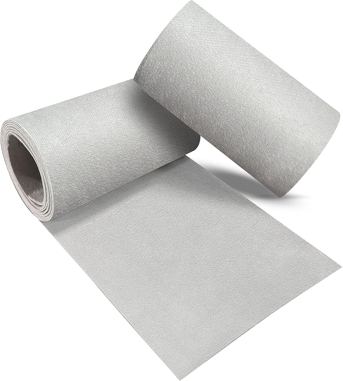 Velvet Repair Patch, Self-Adhesive Flannel Fabric Patch, Multi Colors, Microfiber Patch，Can be Used to Patch Sofas, Car Seats, Handbags, Jacket Holes and Tears (Grayish White)