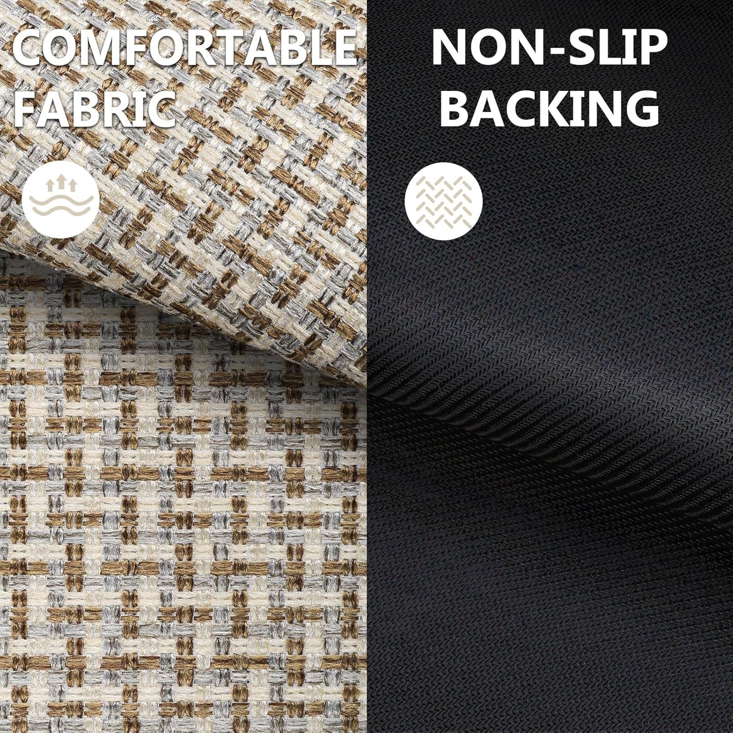 LEKEEPGO Door Mat Indoor Entrance 17"x29", Absorbent Indoor Door Mat, Non Slip Rubber Backing Inside Door Mats, Washable Floor Mat, Low-Profile Doormat for Front Door, Entryway, Entrance, Grey