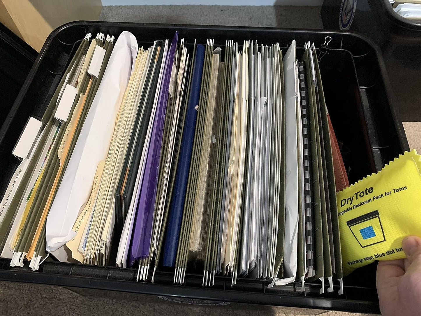 100g Rechargeable Desiccant Pack of 5 - Moisture Absorbing Bag - Silica Gel Desiccant Dehumidifier for Storage Bins and Totes