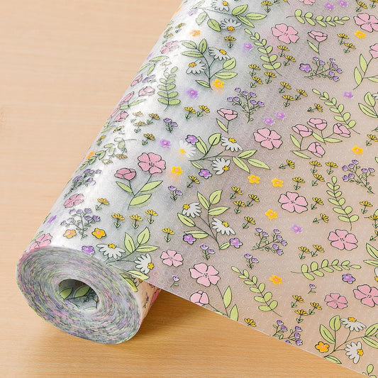 INNOLITES Non-Slip Shelf Liner – Cabinet & Drawer Liner Non-Adhesive – Waterproof Oil-Proof – Durable EVA with Floral for Kitchen Cabinets Refrigerator – BPA-Free, Easy to Cut 23.6" x 236"