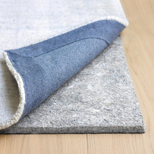 RUGPADUSA - Dual Surface - 5'x8' - 1/2" Thick - Felt + Rubber - Non-Slip Backing Rug Pad - Adds Comfort and Protection - for Hard Surface Floors