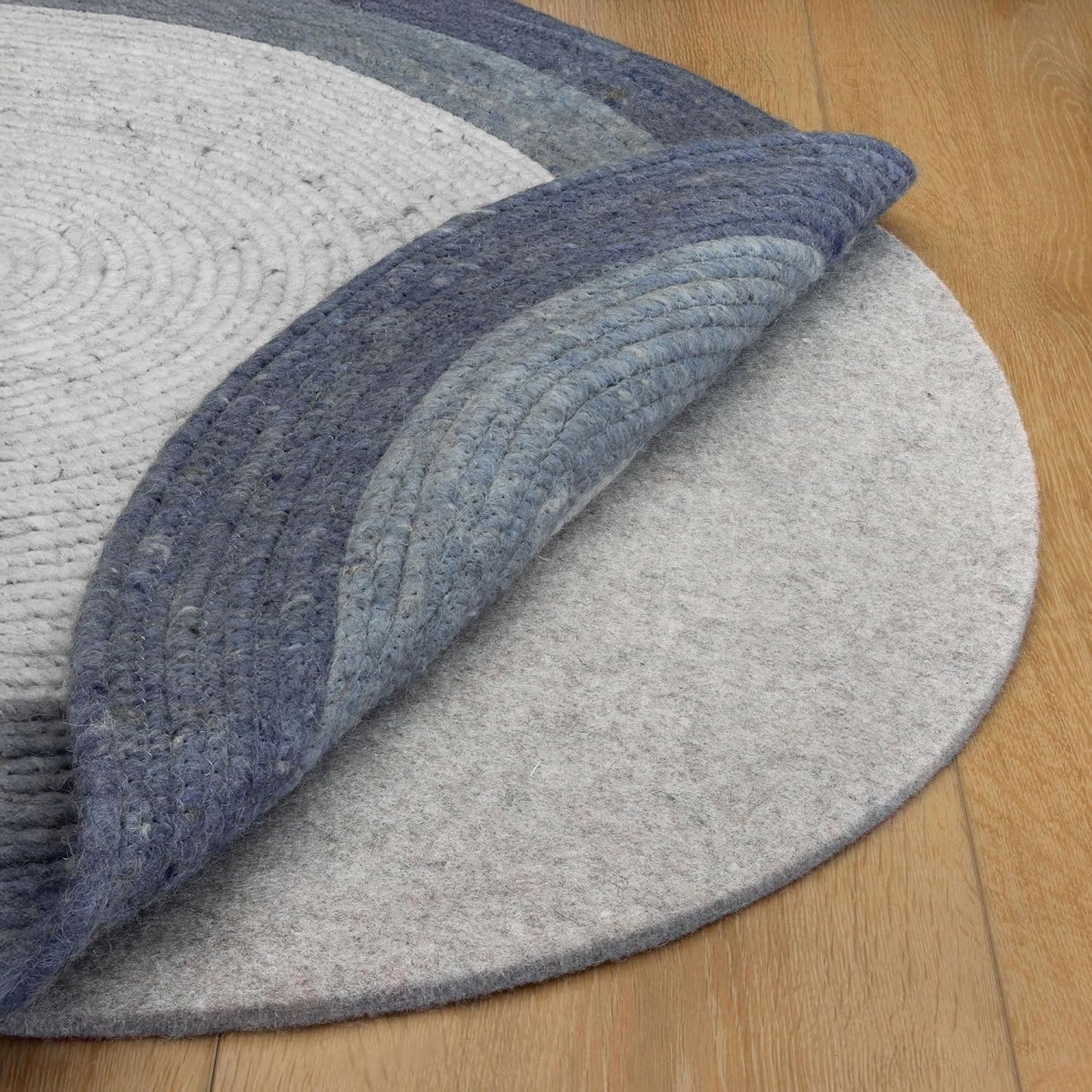 RUGPADUSA - Eco-Plush - 9' Round - 1/4" Thick - 100% Felt - Premium Cushioned Rug Pad - Available in 3 Thicknesses, Many Custom Sizes