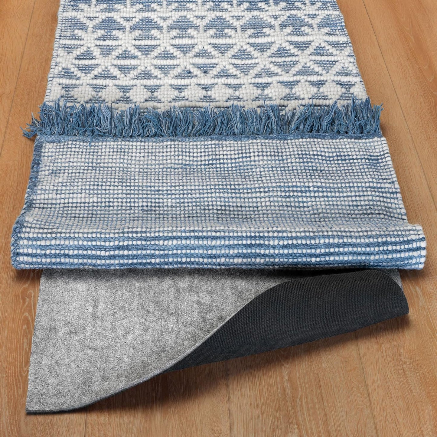 RUGPADUSA - Dual Surface - 1'10" x 7'10" - 1/8" Thick - Felt + Rubber - Non-Slip Backing Rug Pad - Adds Low-Profile Comfort and Protection