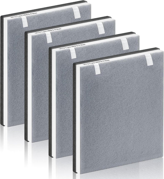 Improvedhand Vital 100 Filter Compatible with LEVOIT Air Purifier, 3-in-1 Pre, Activated Carbon Filtration System, Replace Part # Vital 100-RF - 4 Pack