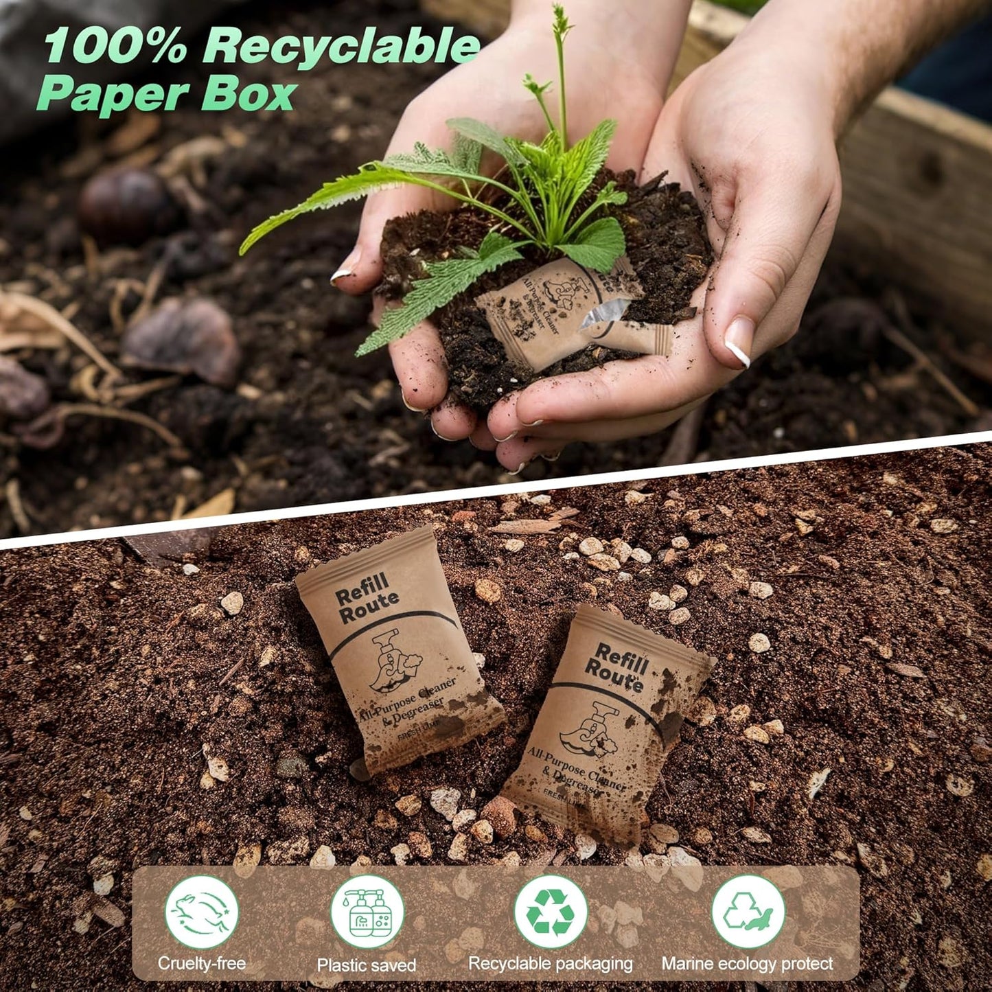 Kitchen Cleaner Spray, All Purpose Cleaner Kit, StoveTop Cleaner, Multi Purpose Cleaner Degreaser Tablets for Multi-Surfaces, Kitchen, Countertops, Ovens, Fresh Lime Scent, No-rinse Formula,192oz