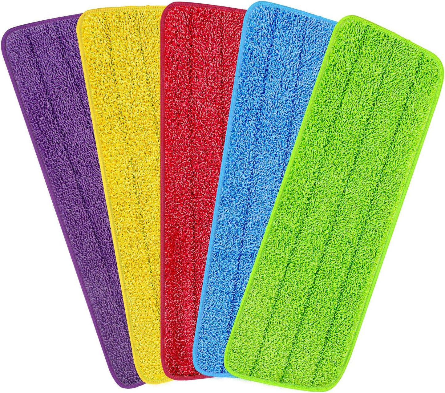 16.5 inch Reusable Mop Pads Microfiber Spray Mop Replacement Heads for Wet/Dry Mops Compatible with Bona Floor Care System (5 Pack)