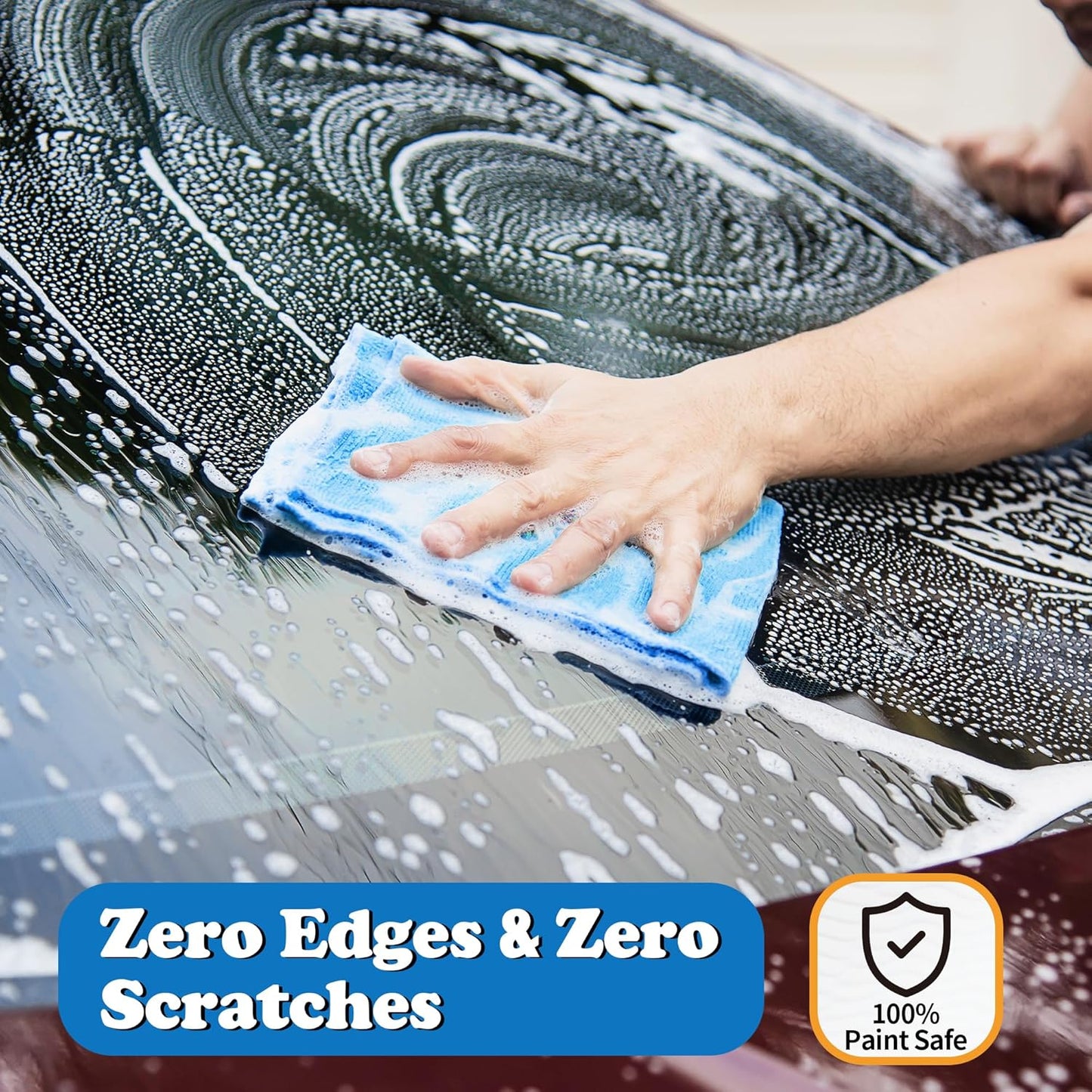 FIXSMITH Microfiber Cleaning Cloth, Pack of 12, Shop Towels Bulk, Microfiber Towels for Cars, Lint Free, Scratch-Free Cleaning Cloths, Cleaning Rags for Housekeeping, 11.5 x 11.5 inch