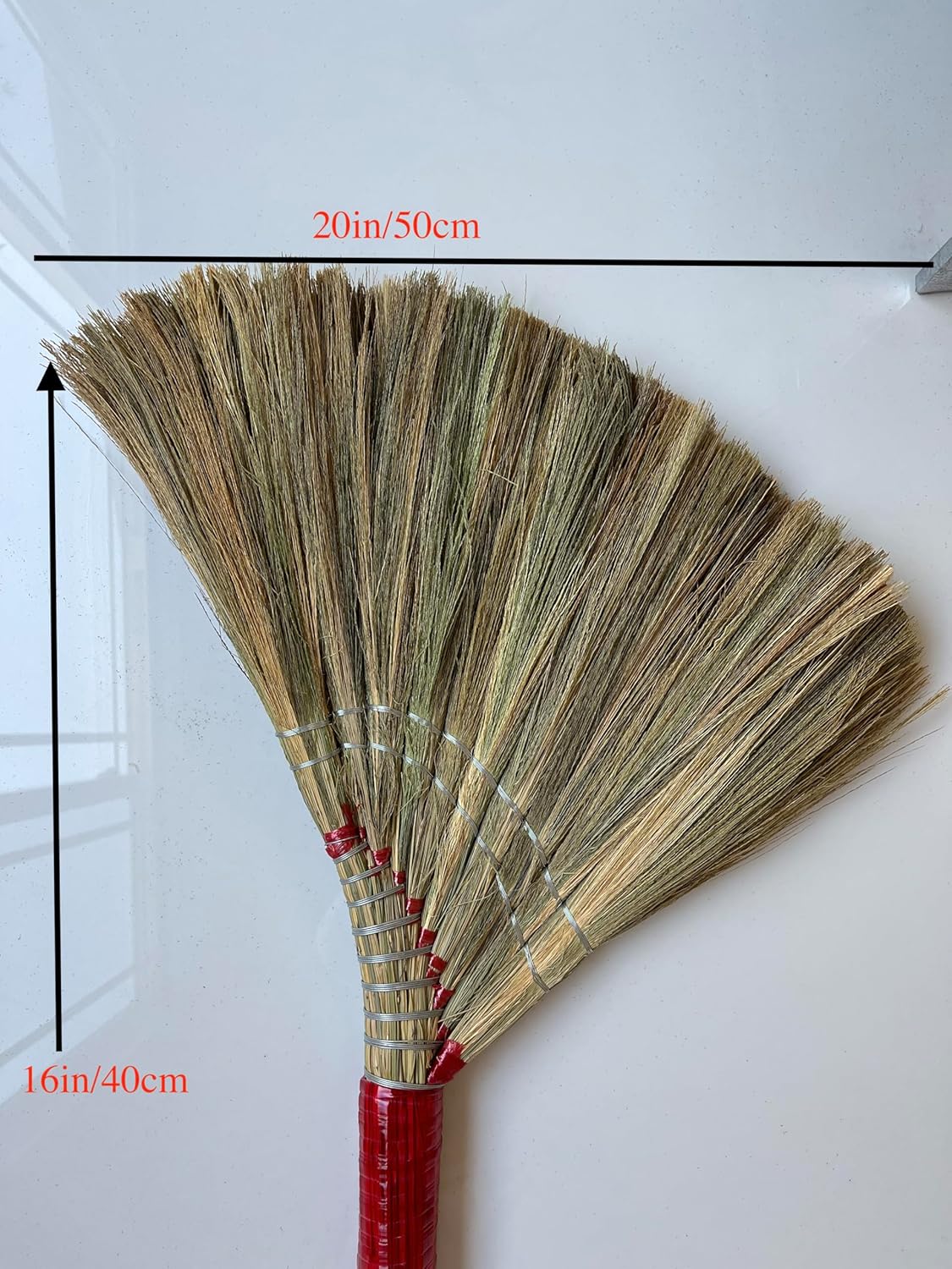 Coco Deluxe Vietnamese Natural Straw Broom /40" Handmade Soft Grass Broom for Indoor & Outdoor/Choi Bong Co Viet NAM Cao Cap (2)