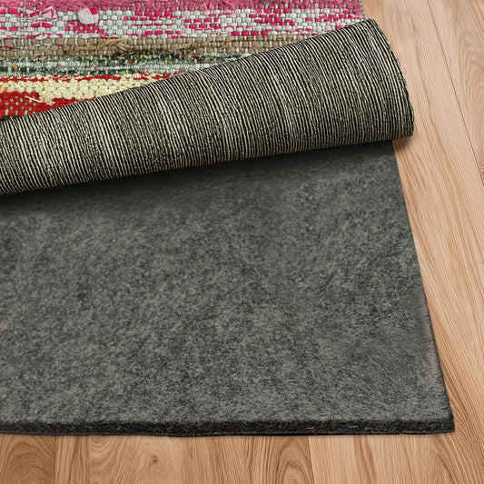 Nevlers Felt Rug Pad 9x12 | 1/4" Rug Runner Liner | Anti Skid Rug Gripper for Hardwood Floors Tile Slate & Stone | Felt TPO Under Rug Non Slip Pad | Sustainable Rug Pad Non Slip Grippers