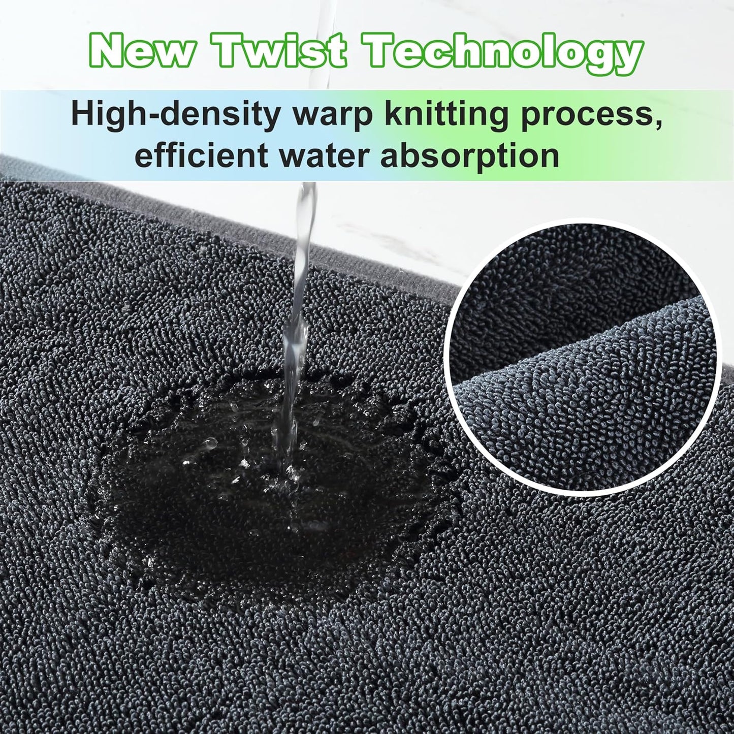 JOYMOOP Microfiber Towels for Cars, 2 Pack 63" x 29.5" Car Drying Towel, Dark Gray Reusable Car Towel, Quick Drying Car Microfiber Cleaning Cloth for RVs, SUVs, Trucks