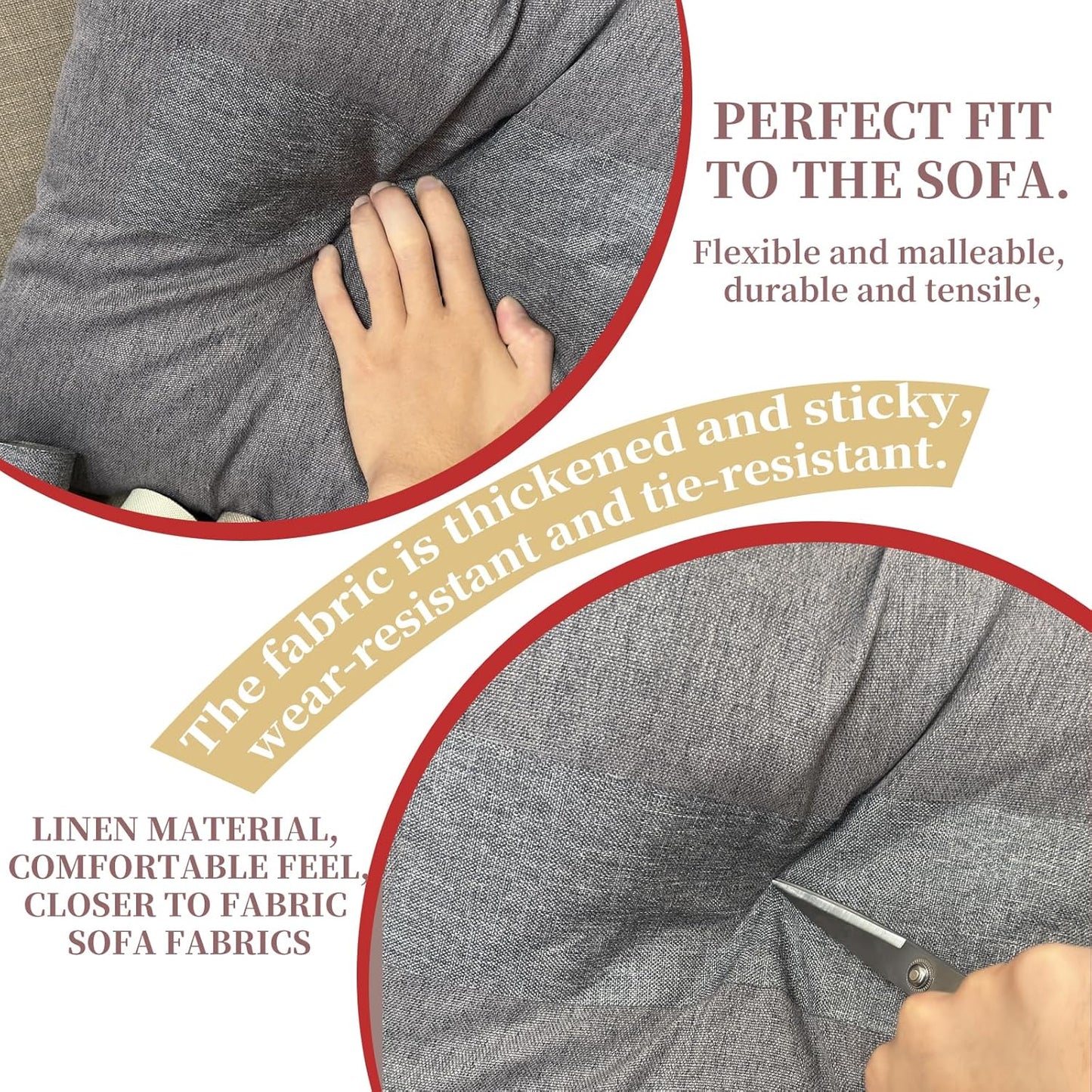 Linen Repair Tape 4x70 Inch Self-Adhesive Couch Patch Repair Fabric Patch for Furniture,Sofas,Cushion,Chairs,Bags,Linen Goods(Off-White)